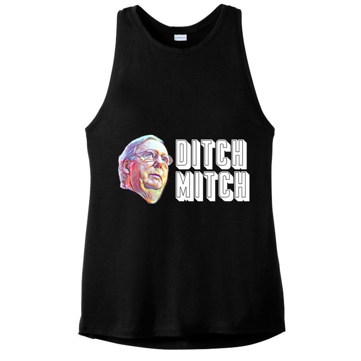 Ditch Mitch McConnell Ladies PosiCharge Tri-Blend Wicking Tank