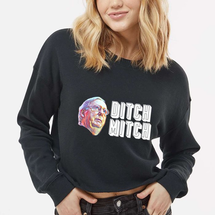 Ditch Mitch McConnell Cropped Pullover Crew