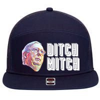 Ditch Mitch McConnell 7 Panel Mesh Trucker Snapback Hat