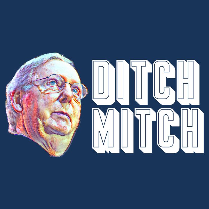 Ditch Mitch McConnell Drawstring Bag