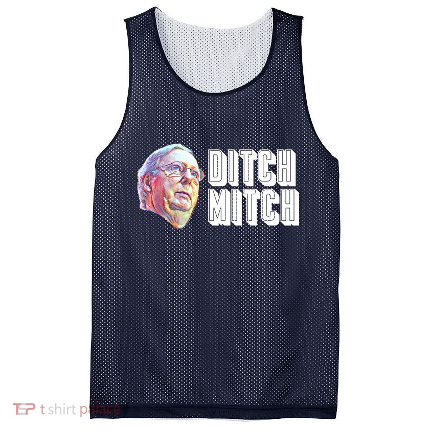 Ditch Mitch McConnell Mesh Reversible Basketball Jersey Tank