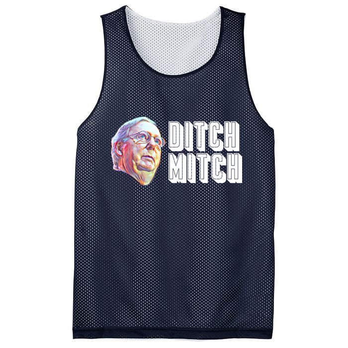 Ditch Mitch McConnell Mesh Reversible Basketball Jersey Tank