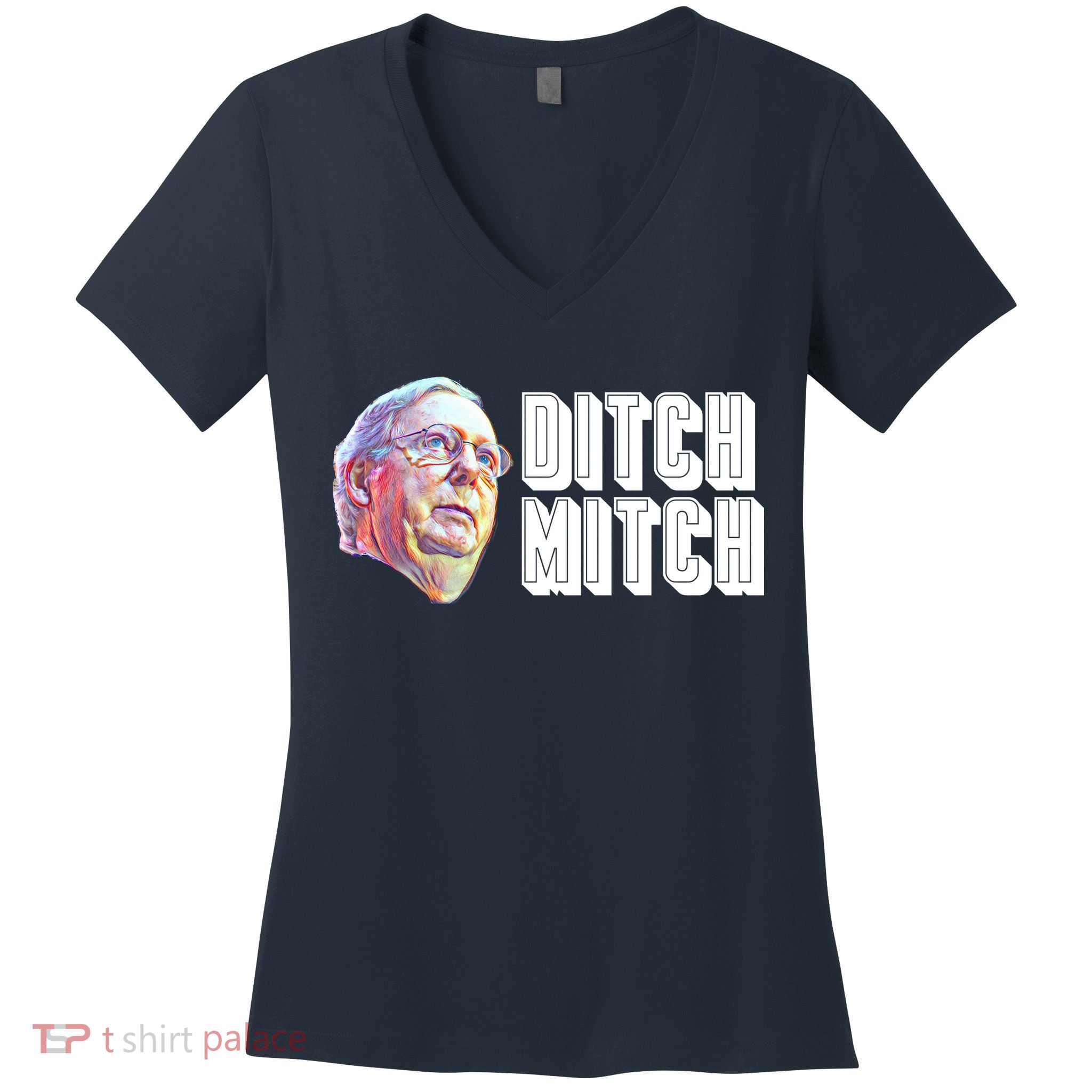 Ditch Mitch McConnell Women's V-Neck T-Shirt