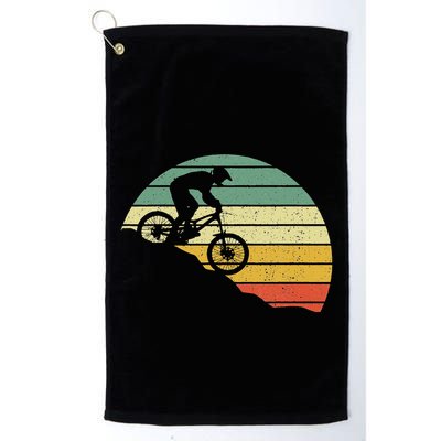 Downhill Mtb Mountain Bike Vintage Retro Mountain Bike Golf Towel