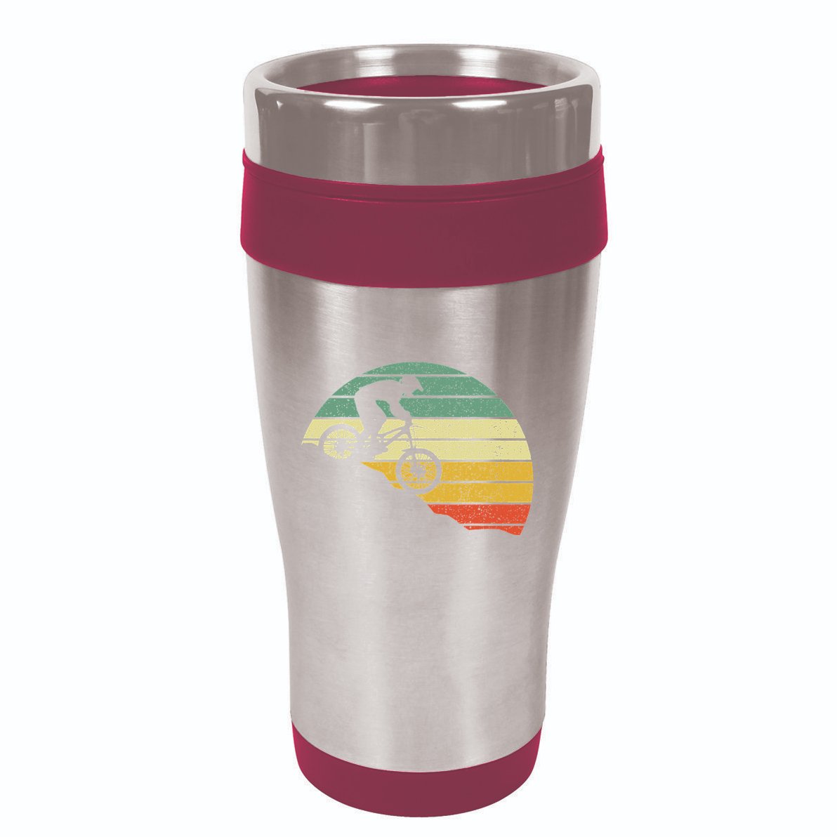 Downhill Mtb Mountain Bike Vintage Retro Mountain Bike 16oz Travel Tumbler
