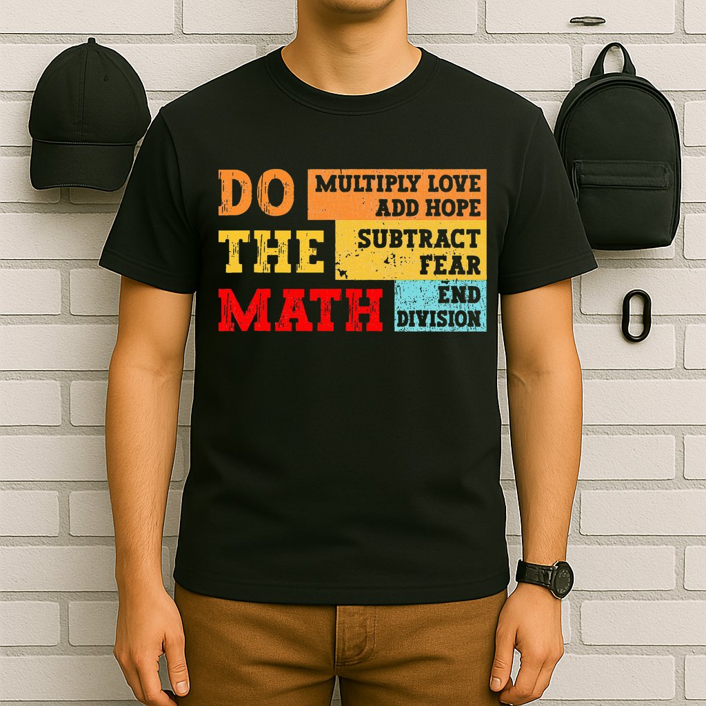 Do Math Multiply Love Add Hope Subtract Fear End Division T-Shirt