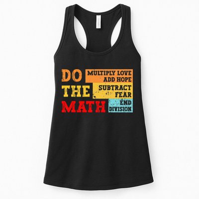 Do Math Multiply Love Add Hope Subtract Fear End Division Womens Tank Top