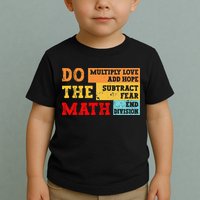 Do Math Multiply Love Add Hope Subtract Fear End Division Toddler T-Shirt