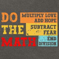 Do Math Multiply Love Add Hope Subtract Fear End Division Cotton Canvas Backpack