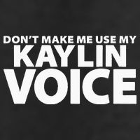 Dont Make Me Use My KAYLIN Voice Funny KAYLIN Garment-Dyed Fleece Hoodie