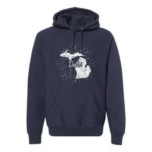 Delhi Michigan Mi Premium Hoodie