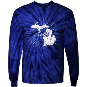 Delhi Michigan Mi Tie-Dye Long Sleeve Shirt