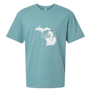 Delhi Michigan Mi Sueded Cloud Jersey T-Shirt