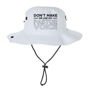 Don't Make Me Use My Pastor Voice Sermon Church Jesus Christ Gift Legacy Cool Fit Booney Bucket Hat