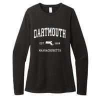 Dartmouth Massachusetts Ma Vintage Sports Womens CVC Long Sleeve Shirt