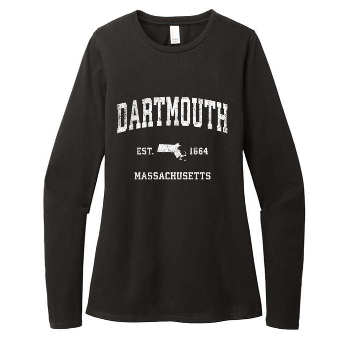 Dartmouth Massachusetts Ma Vintage Sports Womens CVC Long Sleeve Shirt