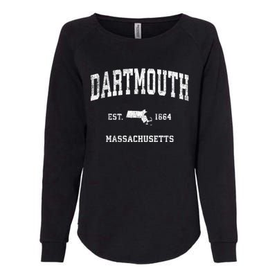 Dartmouth Massachusetts Ma Vintage Sports Womens California Wash Sweatshirt