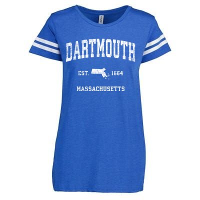 Dartmouth Massachusetts Ma Vintage Sports Enza Ladies Jersey Football T-Shirt