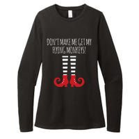 Dont Make Me Get My Flying Monkeys Halloween Costume Womens CVC Long Sleeve Shirt