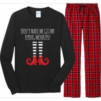 Dont Make Me Get My Flying Monkeys Halloween Costume Long Sleeve Pajama Set