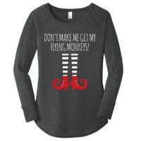 Dont Make Me Get My Flying Monkeys Halloween Costume Women's Perfect Tri Tunic Long Sleeve Shirt