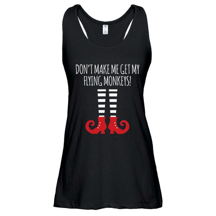 Dont Make Me Get My Flying Monkeys Halloween Costume Ladies Essential Flowy Tank