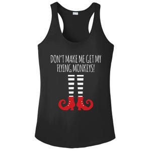 Dont Make Me Get My Flying Monkeys Halloween Costume Ladies PosiCharge Competitor Racerback Tank