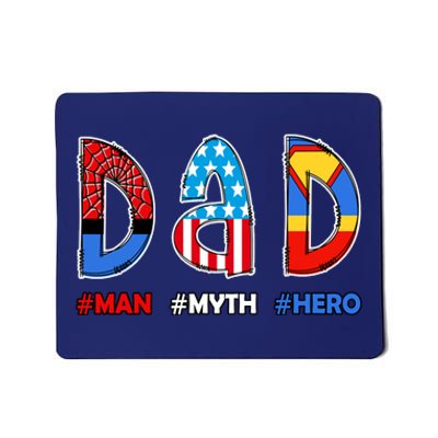 Dad Man Myth Superhero Mousepad