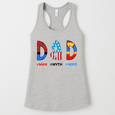 Dad Man Myth Superhero Womens Tank Top