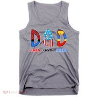 Dad Man Myth Superhero Tank Top