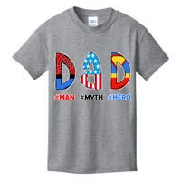 Dad Man Myth Superhero Kids T-Shirt