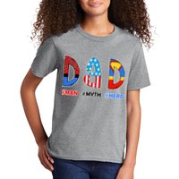 Dad Man Myth Superhero Kids T-Shirt