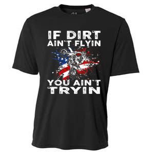 Dirtbike Motocross MX If Dirt Aint Flyin You Aint Tryin US Cooling Performance Crew T-Shirt