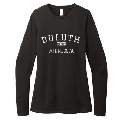 Duluth Minnesota MN Vintage sport Womens CVC Long Sleeve Shirt