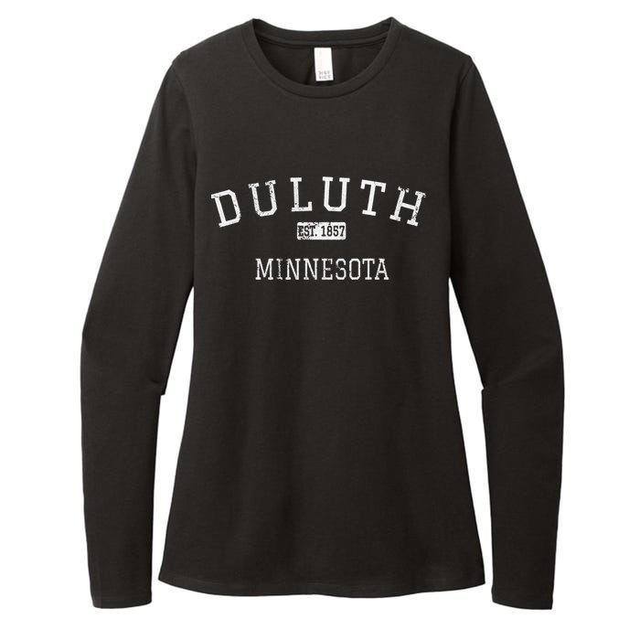 Duluth Minnesota MN Vintage sport Womens CVC Long Sleeve Shirt