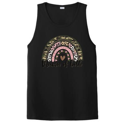 Dirt Mom Mama Of Both Leopard & Camo Mother's DayGift PosiCharge Competitor Tank