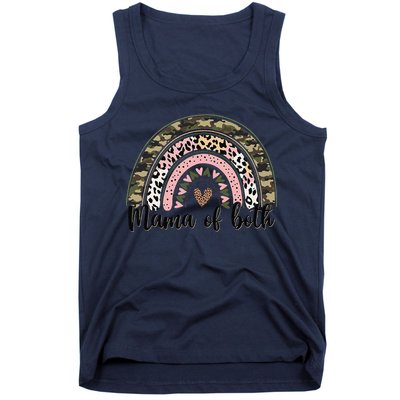 Dirt Mom Mama Of Both Leopard & Camo Mother's DayGift Tank Top