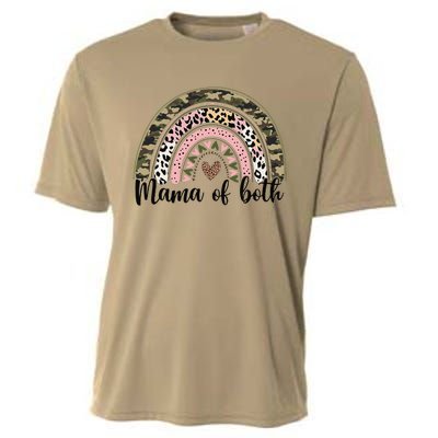 Dirt Mom Mama Of Both Leopard & Camo Mother's DayGift Cooling Performance Crew T-Shirt