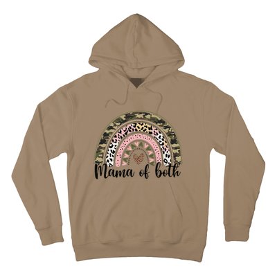 Dirt Mom Mama Of Both Leopard & Camo Mother's DayGift Hoodie