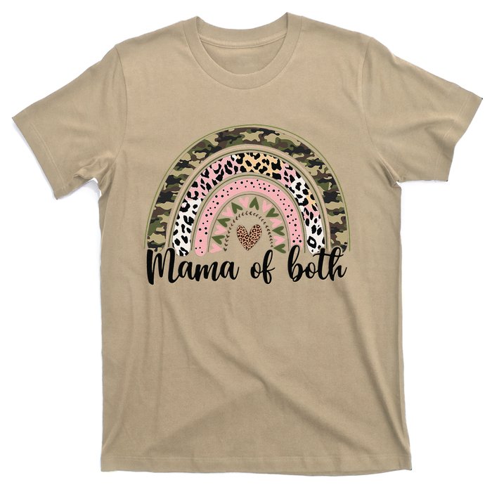 Dirt Mom Mama Of Both Leopard & Camo Mother's DayGift T-Shirt