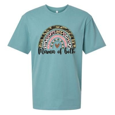 Dirt Mom Mama Of Both Leopard & Camo Mother's DayGift Sueded Cloud Jersey T-Shirt