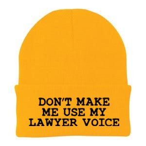 Dont Make Me Use My Lawyer Voice Counselor Knit Cap Winter Beanie