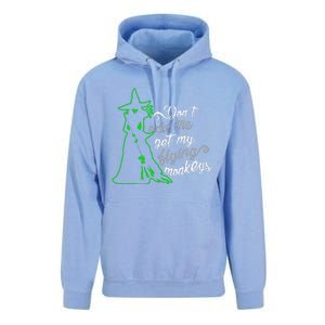 Dont Make Me Get My Flying Monkeys Funny Witch Halloween Unisex Surf Hoodie