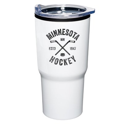 Distressed Minnesota Mn Ice Hockey Sticks Vintage Tumbler