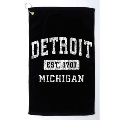 Detroit Michigan Mi Vintage Established Sports Golf Towel