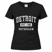 Detroit Michigan Mi Vintage Established Sports Women's T-Shirt