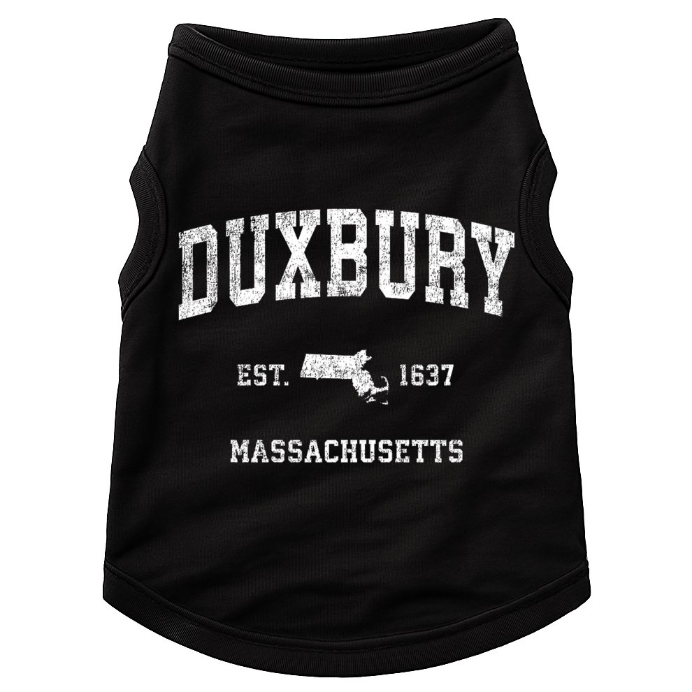 Duxbury Massachusetts Ma Vintage Sports Design Established Doggie Tank