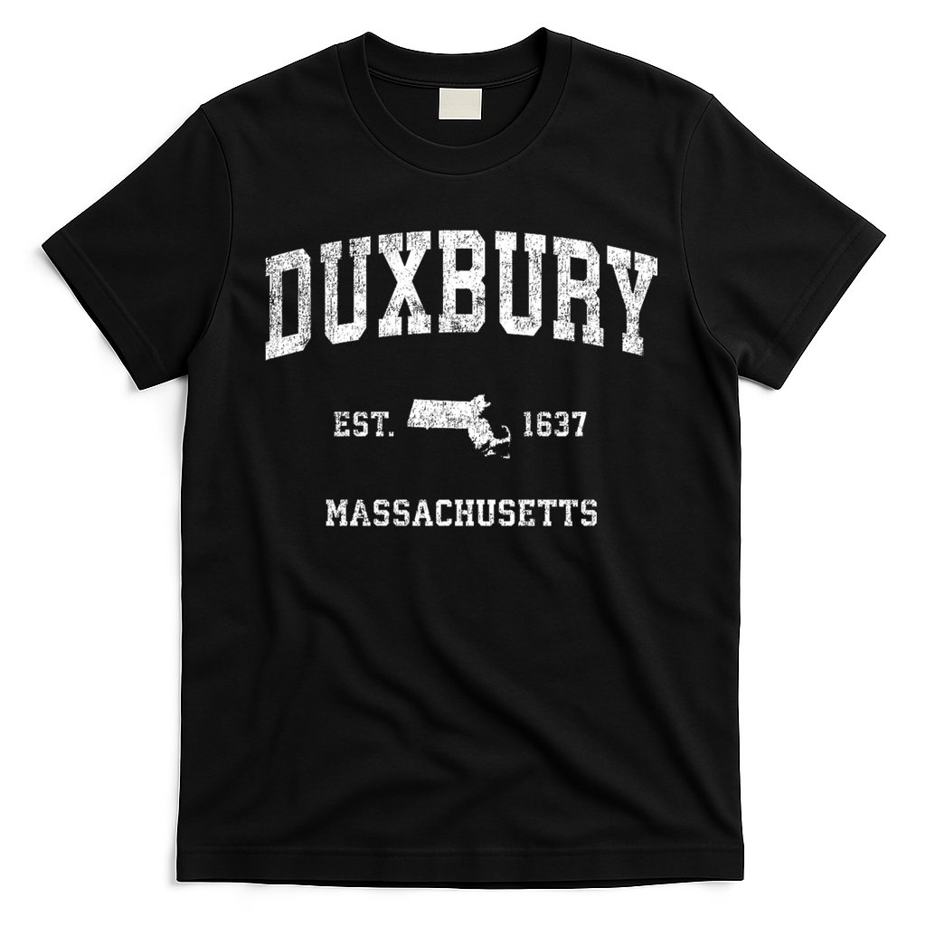 Duxbury Massachusetts Ma Vintage Sports Design Established T-Shirt