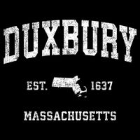 Duxbury Massachusetts Ma Vintage Sports Design Established Womens T-Shirt