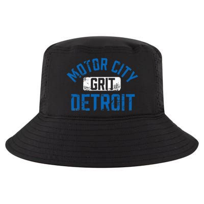 Detroit Michigan Motor City Grit Detroit Motor City Grit Cool Comfort Performance Bucket Hat